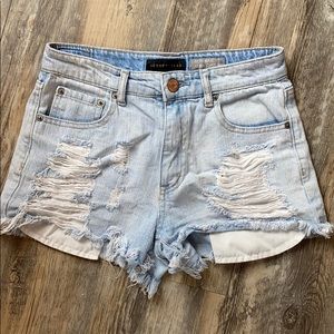 Aeropostale high wasted jean shorts
